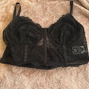black lace top